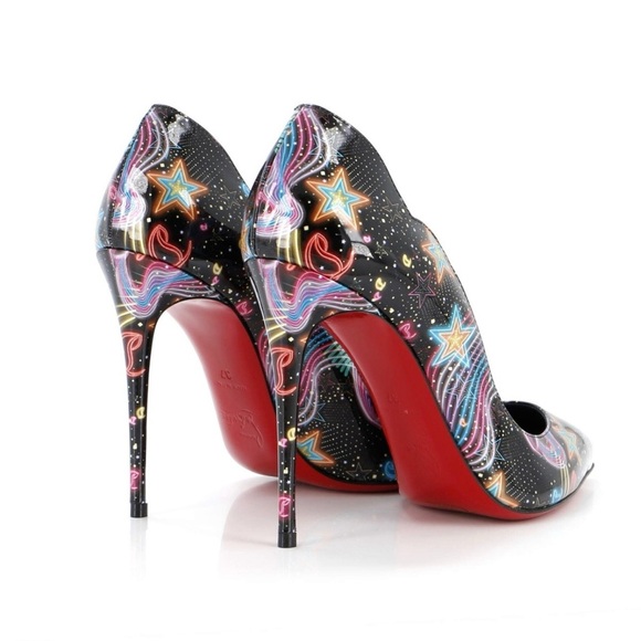 Christian Louboutin Hot Chick Patent Starlight Pumps EU38.5/US8 - Picture 4 of 7